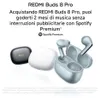 REDMI Buds 8 Pro Nero Ossidiana Anteprima dell’immagine prodotto 3