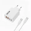 120W USB-C Schnellladegerät Weiß mit 1m USB-C auf Ladekabel Produktbild-Vorschau 1