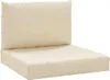 vidaXL Cuscino Pallet 2 pezzi tessuto Oxford beige Anteprima dell’immagine prodotto 1