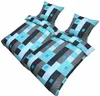 4 tlg Thermo Fleece Bettwäsche 135x200 London Türkis Grau Produktbild-Vorschau 2