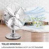 Syntrox Retro Chrome Ventilateur de table avec oscillation Voir les images du produit 14