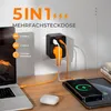 TESSAN Steckdose Schutzadapter 3600W mit 2 USB-C und 2 Produktbild-Vorschau 2
