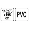 Skleník 143x73x195 cm, PVC/ocel Náhled obrázku produktu 2