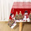 Weihnachts-Tischdecke 220x130cm | Rotes & Grünes Design mit Produktbild-Vorschau 4