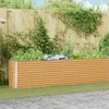 vidaXL Hochbeet Hellbraun 485 x 50 x 68 cm Verzinkter Stahl Produktbild-Vorschau 2