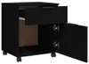 vidaXL Mobiele archiefkast met wielen, zwart, 45x38x54 cm Productafbeelding-voorbeeld 6