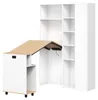 Klappbarer Schreibtisch mit Bücherregal (2-in-1), Produktbild-Vorschau 9