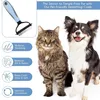 hellblau Doppelseitige Hunde- Katzenbürste für Produktbild-Vorschau 7
