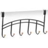 Zeller Turgarderobe - schwarz - 6 Haken - 41 cm - Produktbild-Vorschau 3
