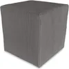 Best For Home | Würfel Pouf Hocker | Anthrazit Poof Produktbild-Vorschau 1