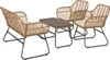home24 Loungeset - 4-teilig - Polyrattan / Polyester - Produktbild-Vorschau 8