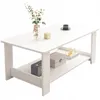 Tavolino bianco moderno con ripiano, salotto, loft, grande, Anteprima dell’immagine prodotto 1
