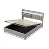 INONEFT Boxspringbed 140 x 190 cm, tweepersoonsbed met Productafbeelding-voorbeeld 14