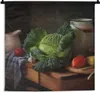 MuchoWow® Wandteppich Wandbehang Stilleben - Kohl - Produktbild-Vorschau 1
