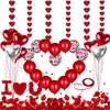 31-teiliges Valentinstag-Deko-Set mit Herzballons & Rosenblättern Productafbeelding-voorbeeld