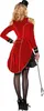 A woman wearing a circus director costume, viewed from the back. Produktbild-Vorschau