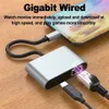 4-in-1 USB C Dockingstation mit RJ45, PD 60W und USB Hub Produktbild-Vorschau 2