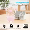 Elektrischer Tischventilator 1 Stück, USB-Wiederaufladbar, Produktbild-Vorschau 4