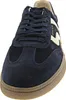 A close-up, front-facing view of a navy blue Gant sneaker with a gum sole. Anteprima dell’immagine prodotto