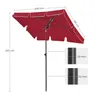 SONGMICS slunečník 200 x 125 cm UPF 50+ ochrana proti Náhled obrázku produktu 4