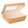 RyanPack Menübox mit Sichtfenster aus Kraftpapier 700 ml Produktbild-Vorschau 1