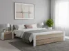 IKAROS Doppelbett 180 x 200 cm, weiß/Sonoma-Eiche, Produktbild-Vorschau 1