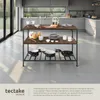 Étagère de cuisine Akeley - Bois foncé industriel, rustique Voir les images du produit 3