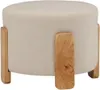 Pouf Coffey, poggiapiedi Ø52,5cm marrone. Anteprima dell’immagine prodotto 10