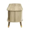A product shot of a wooden cabinet with gold accents. Anteprima dell’immagine prodotto