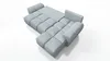 Ecksofa Honey L Beige + Grosser Puff Produktbild-Vorschau 8