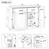 STILVORA Sideboard mit Mülleimerfach und offener Ablage, Produktbild-Vorschau 7