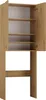 An open wooden cabinet with shelves. Podgląd zdjęcia produktu
