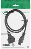 InLine Netzkabel für Notebook, 3pol Kupplung, schwarz, 1m, Produktbild-Vorschau 1