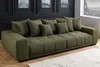riess-ambiente XXL Sofa ELEGANCIA 285cm grün Cord Federkern Produktbild-Vorschau 7