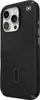 A black Speck Presidio2 Grip ClickLock & MagSafe case for an iPhone 16 Pro is shown from a diagonal back view against a white background. Náhled obrázku produktu