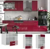 Küchenglasschrank Vicco Fame-Line Bordeaux Hochglanz 40 cm, Produktbild-Vorschau 2