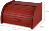 Cassetta del pane in legno rosso 31x26x16cm - Polacco Anteprima dell’immagine prodotto 8
