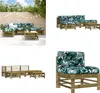 vidaXL 6 tlg. Garten Lounge Set mit Kissen Imprägniertes Produktbild-Vorschau 1