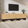 Merax TV-meubel met 4 deuren, TV-kast met ruitmotief, Productafbeelding-voorbeeld 3