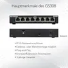 NETGEAR Switch 8x GE GS308-300PES SOHO Ethernet Produktbild-Vorschau 24