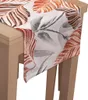 Tischläufer mit Muster 40 x 140 cm Große Blätter Orange Produktbild-Vorschau 5