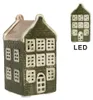 Clayre & Eef Dekoratives Haus mit LED Haus 4x4x8 cm Grün Produktbild-Vorschau 2