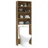 vidaXL Armadio per lavatrice in rovere fumé 64x24x190 cm Anteprima dell’immagine prodotto 5