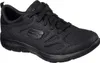 A black Skechers sneaker is shown from a side angle on a white background. Produktbild-Vorschau