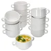 zestaw 12 misek na zupę Stiva 250ml biała porcelanowa waza Podgląd zdjęcia produktu 1