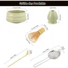 5-teiliges Matcha-Set aus Keramik & Bambus – inkl. Schale, Produktbild-Vorschau 2