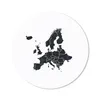 MuchoWow® Mauspad Mousepad Europa-Karte - Schwarz und weiß Produktbild-Vorschau 1