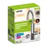 The image shows the retail packaging of a Vayox electric water heater faucet. Podgląd zdjęcia produktu
