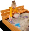 Sabbiera in legno Baby Mix con copertura e panchine 120x120 Anteprima dell’immagine prodotto 5