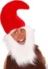 Cappello da nano rosso con barba per bambini Anteprima dell’immagine prodotto 1